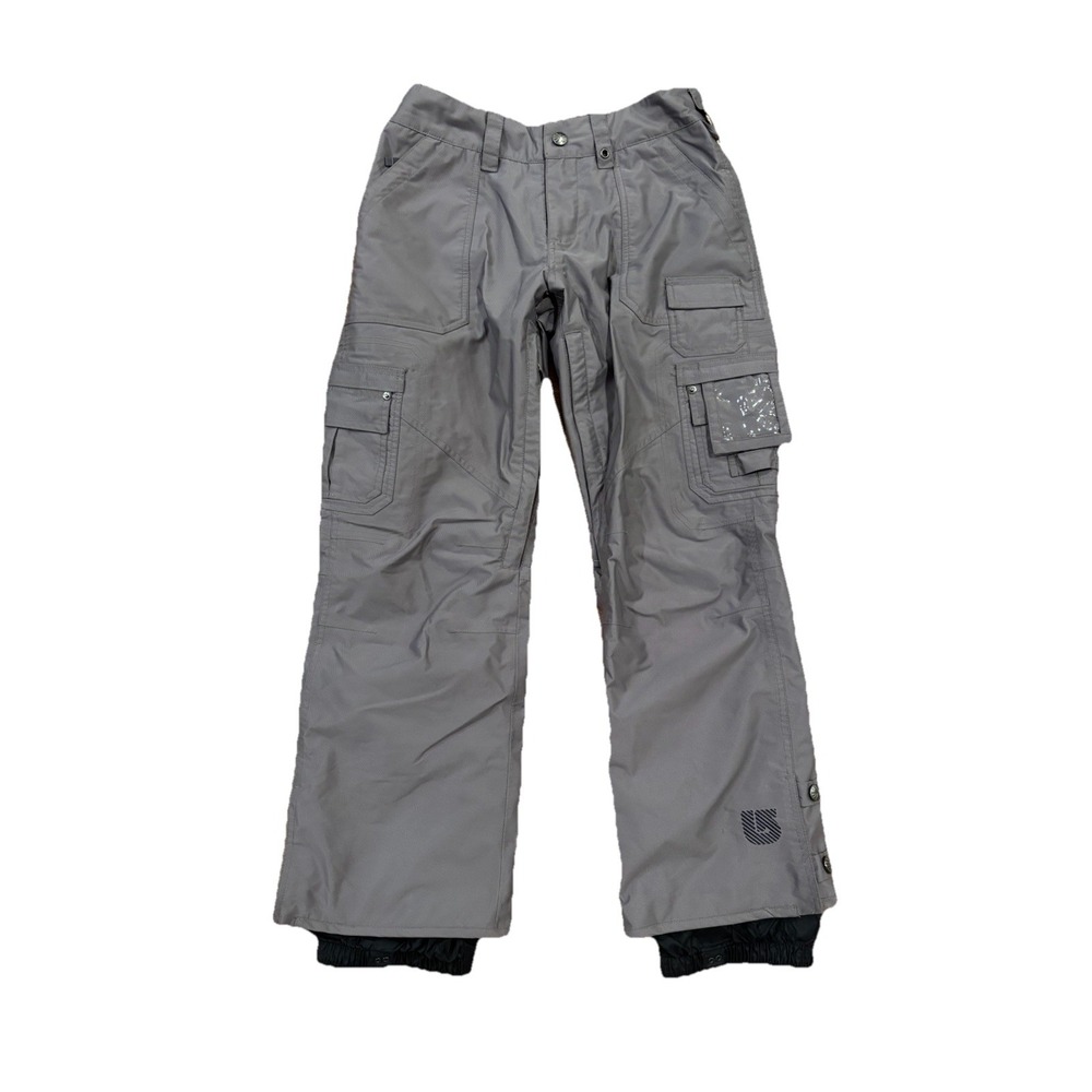Burton Dryride Snowboard Pants Women's XS Grey Adjustable Waist 30 X 28.5
